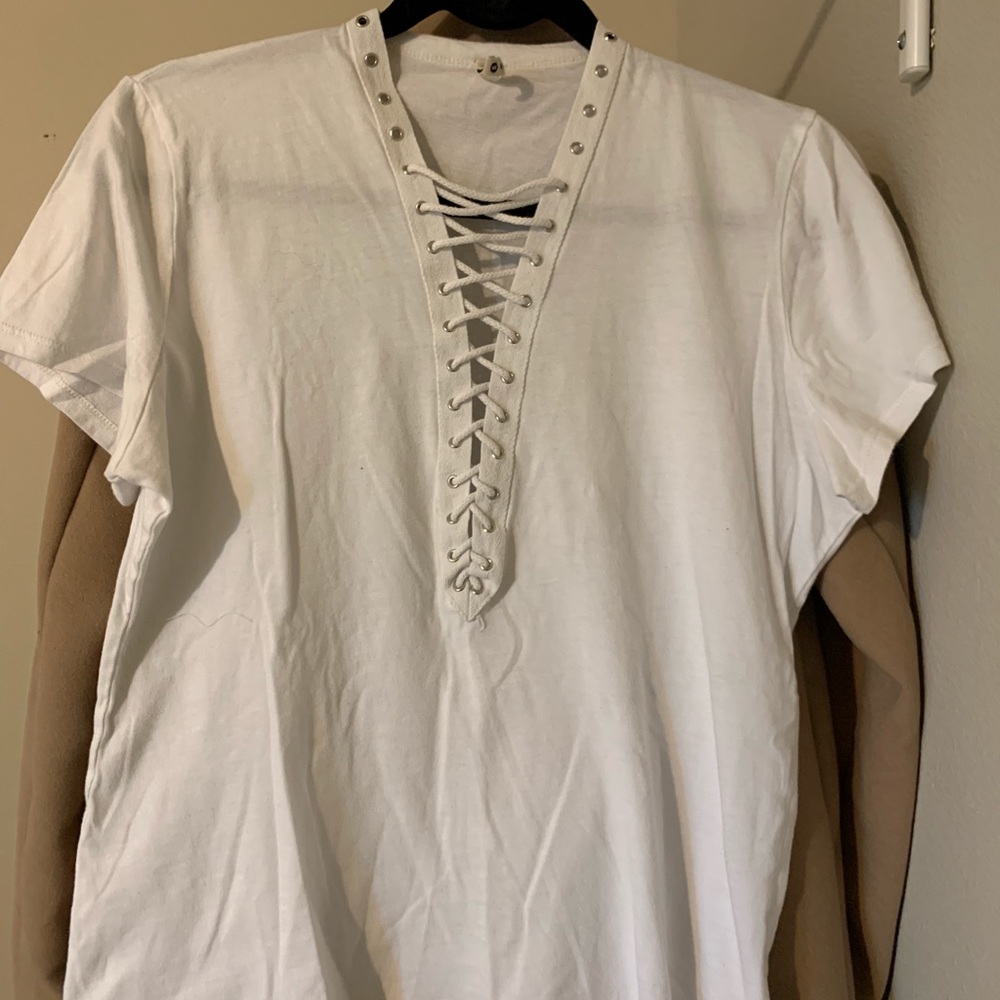LF Lace Up Tee